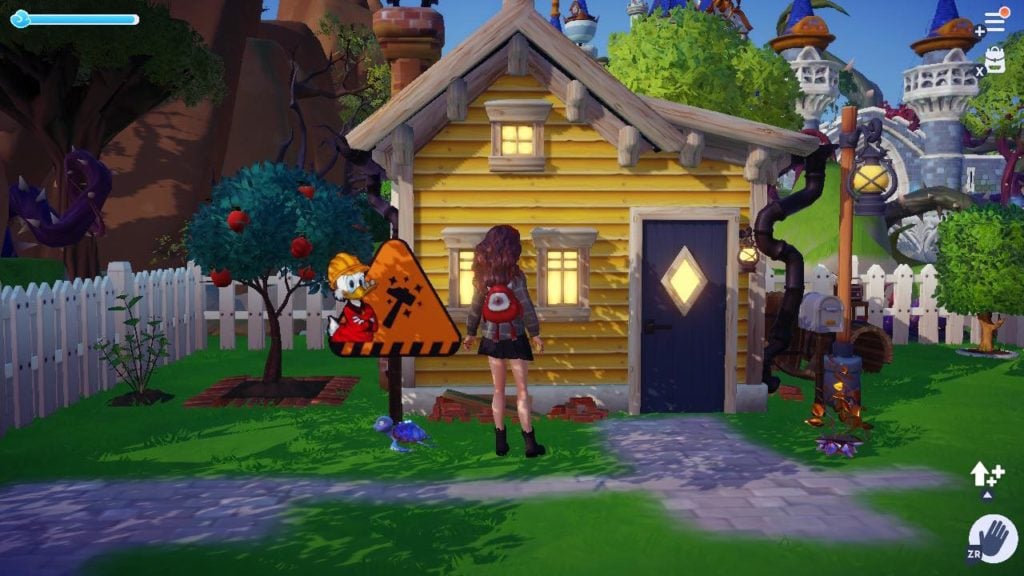 the player's house at the beginning of disney dreamlight valley.