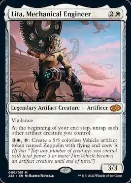 Image of artificer outside of ship