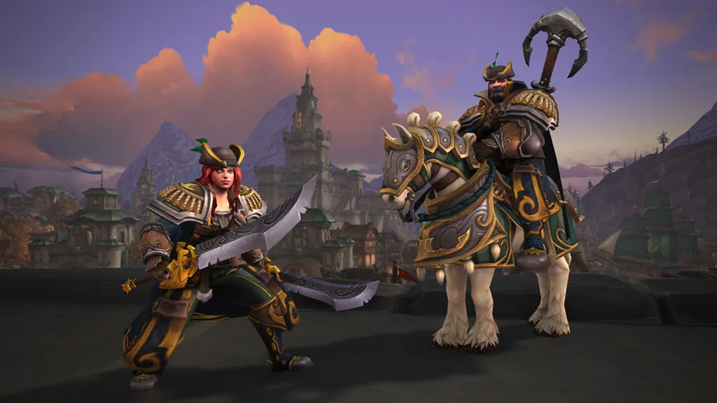 Two Kul Tirans standing and wearing Heritage Armor