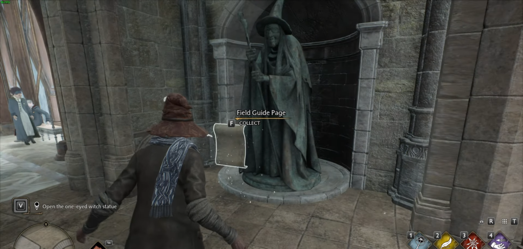The one-eyed witch statue in Hogwarts Legacy.